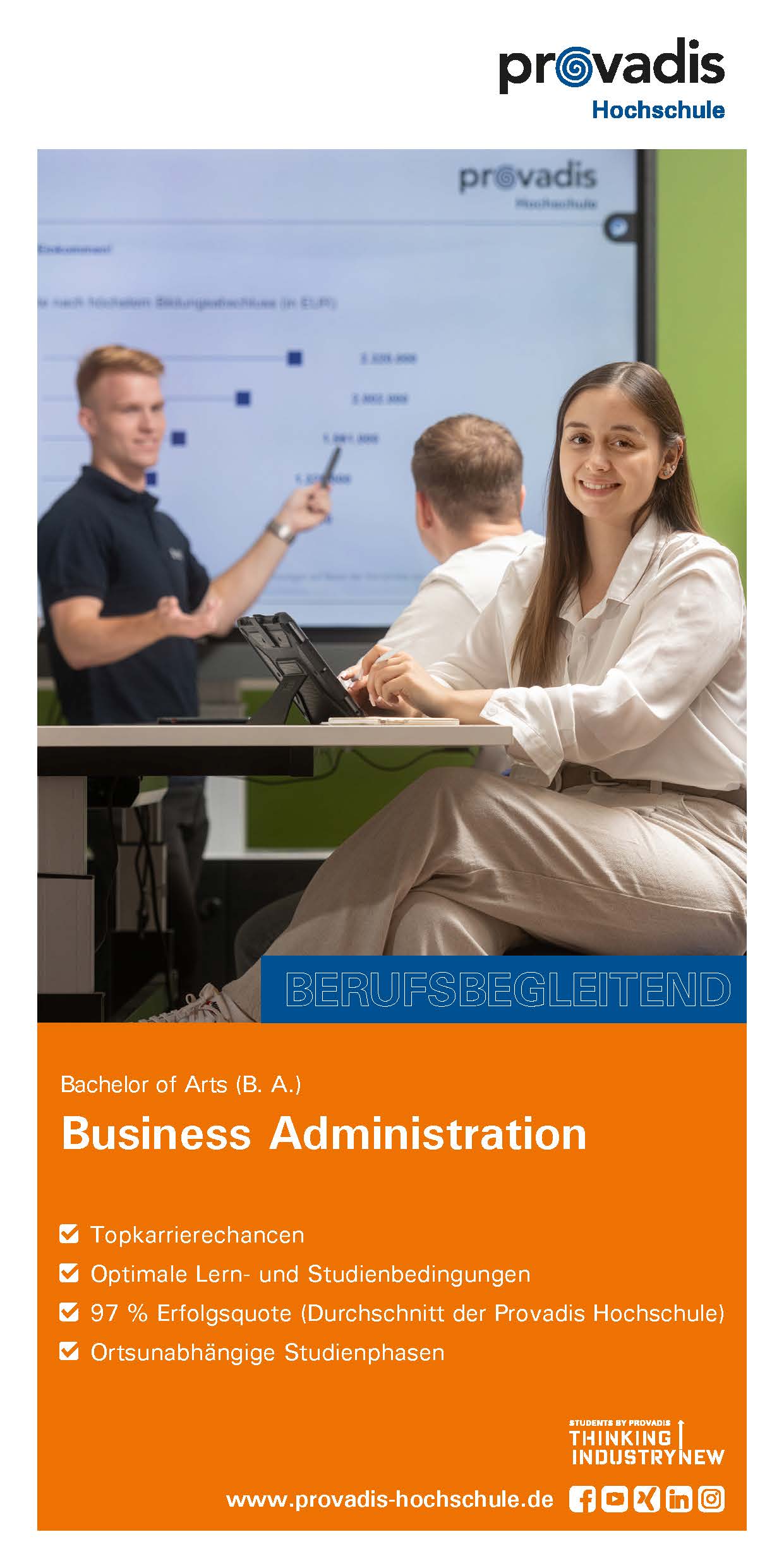 Factsheet Bachelor Business Administration berufsbegleitend